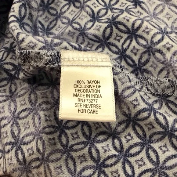 Croft And Barrow Blue Dress Size M. - Picture 4 of 5